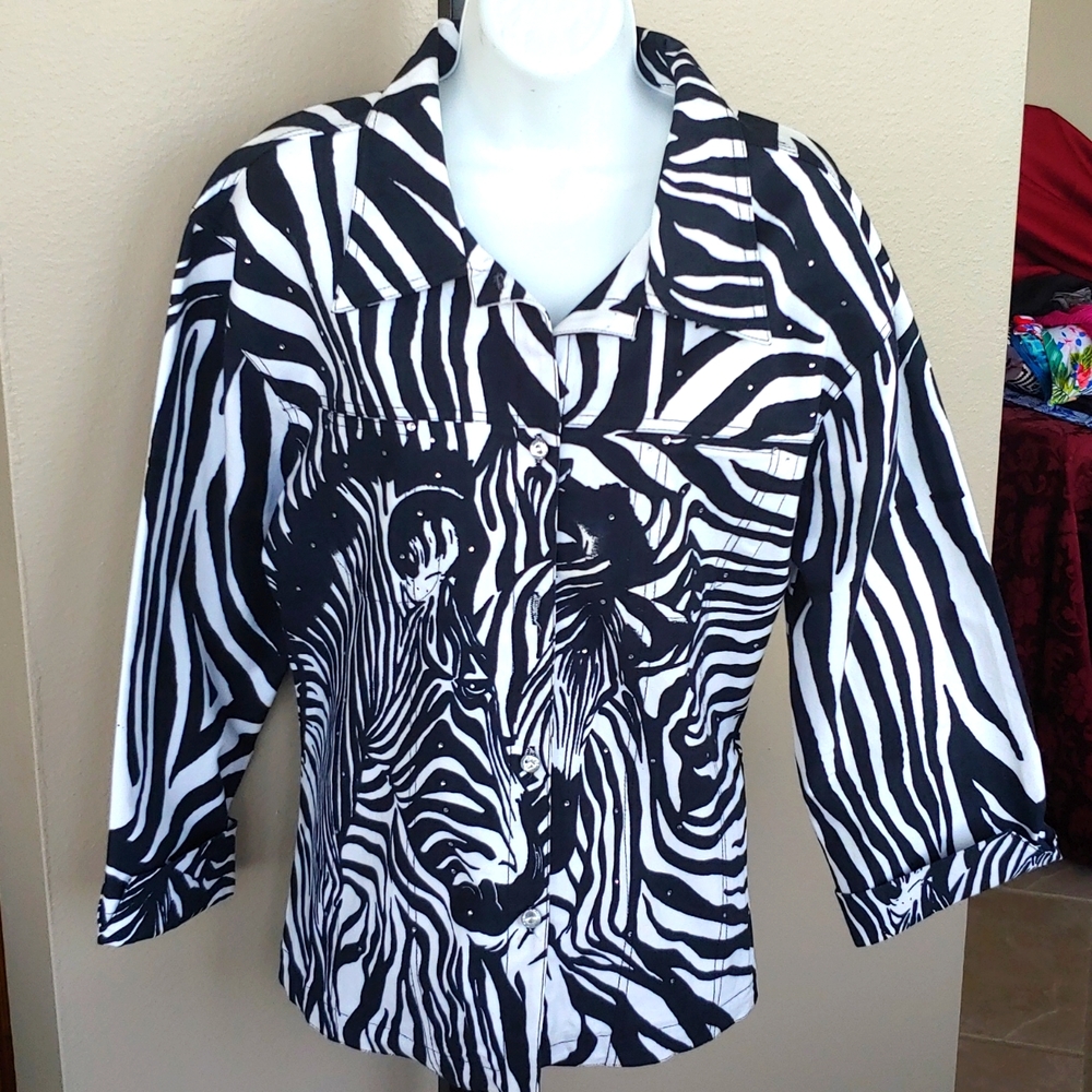 Zebra Print Jacket - image 1